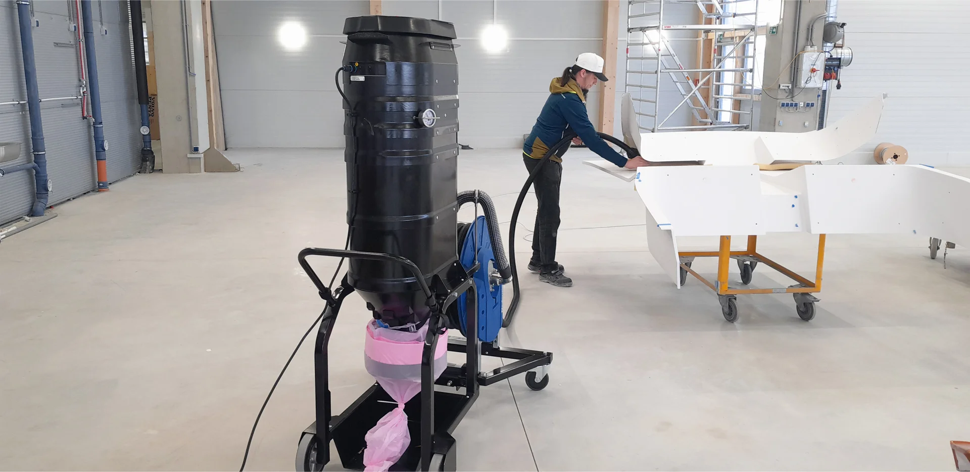 Dust securely contained. From start to finish.