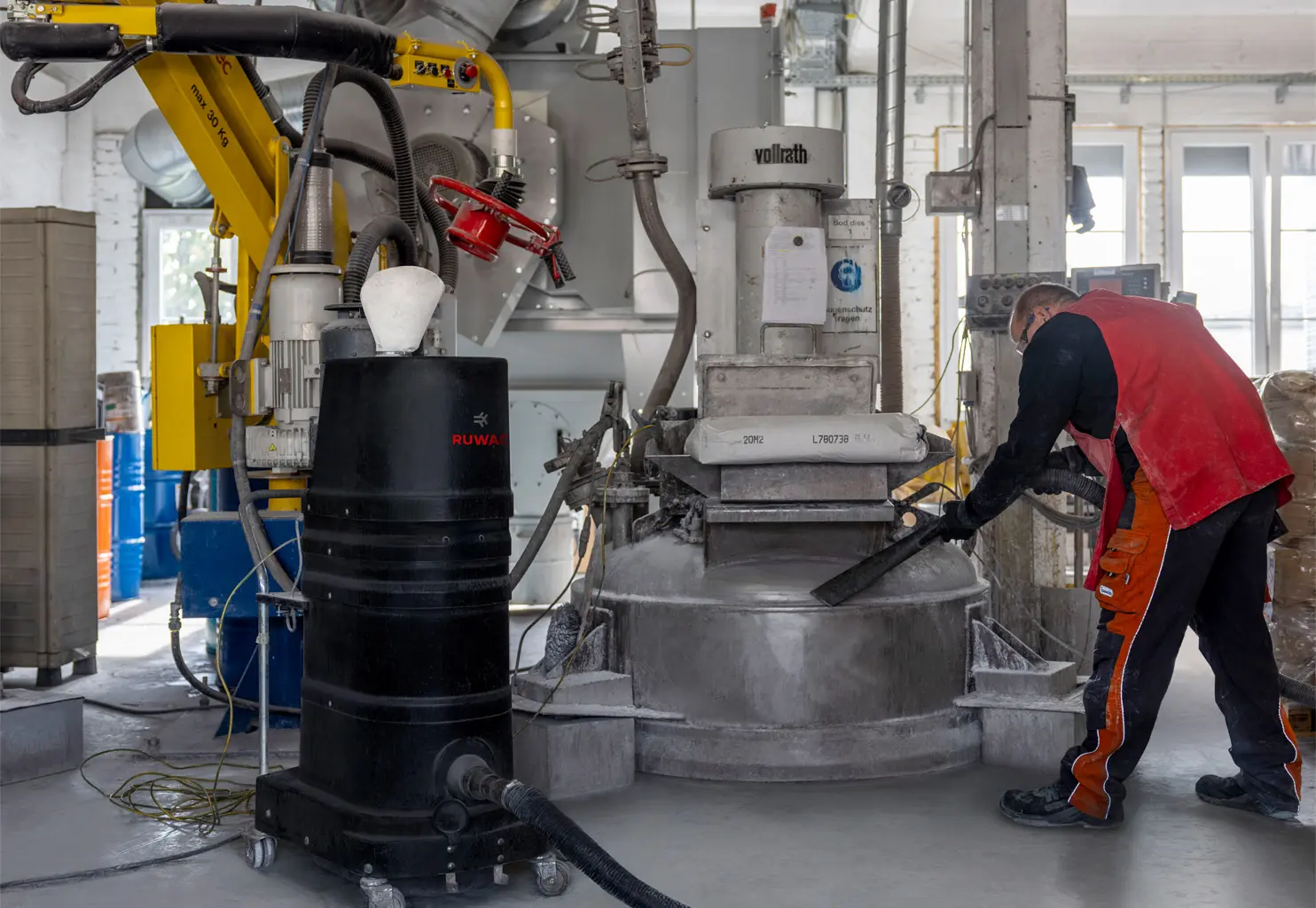 Cleaning of equipment and process areas