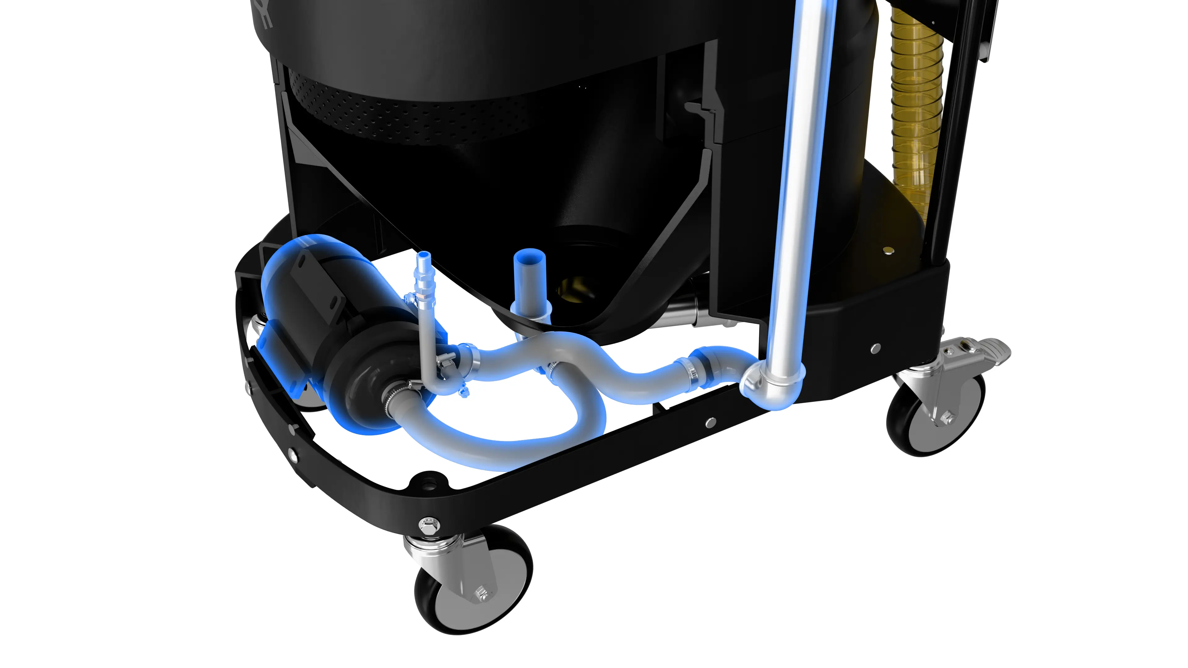 With or without a pump—designed specifically for the application: The R10 is available either without a pump for smaller quantities or with an integrated pump.