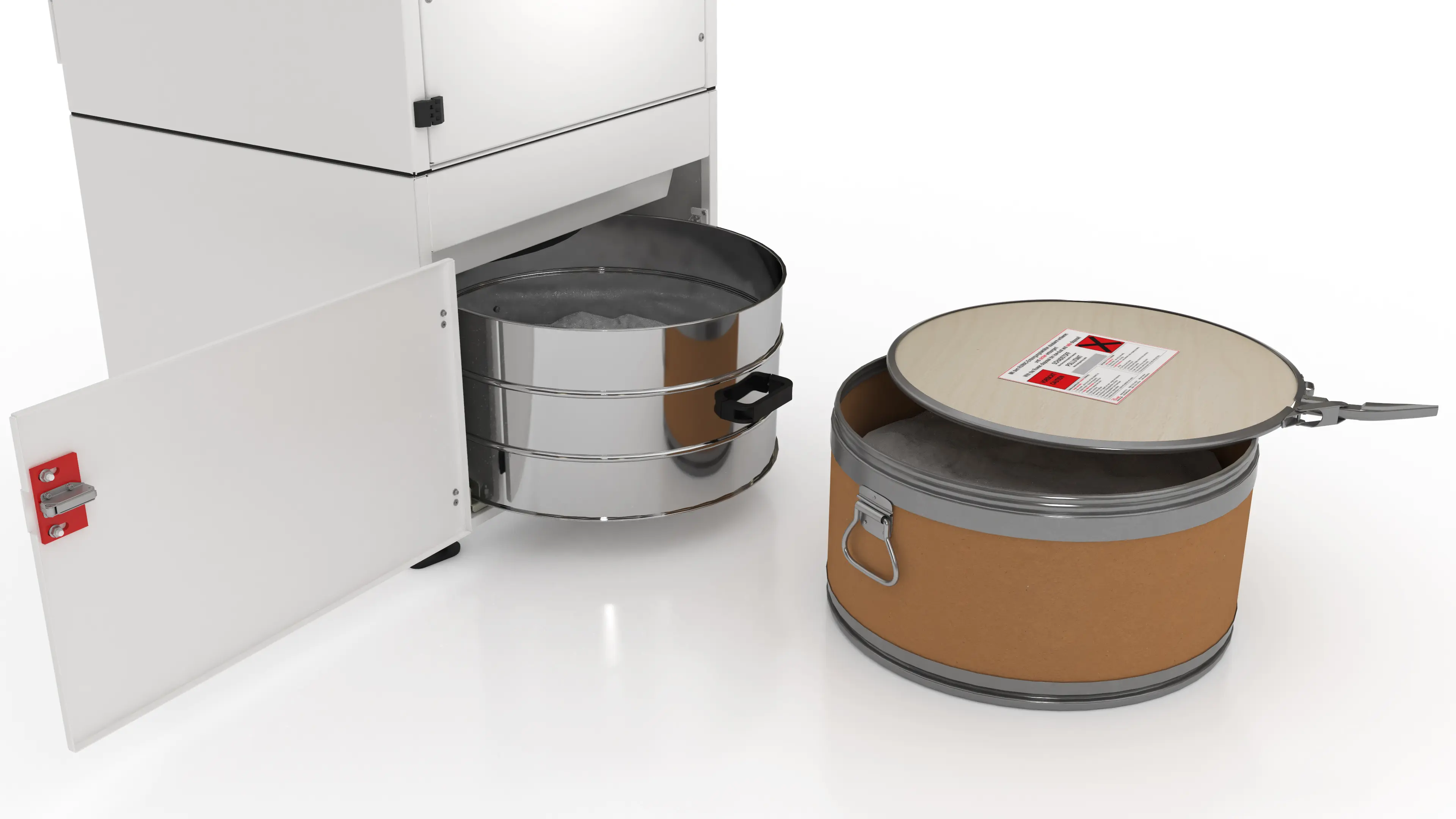 Flexible waste disposal systems: A variety of container and disposal solutions adapt to the material, volume, and operating procedures—ensuring clean and safe handling of the waste.