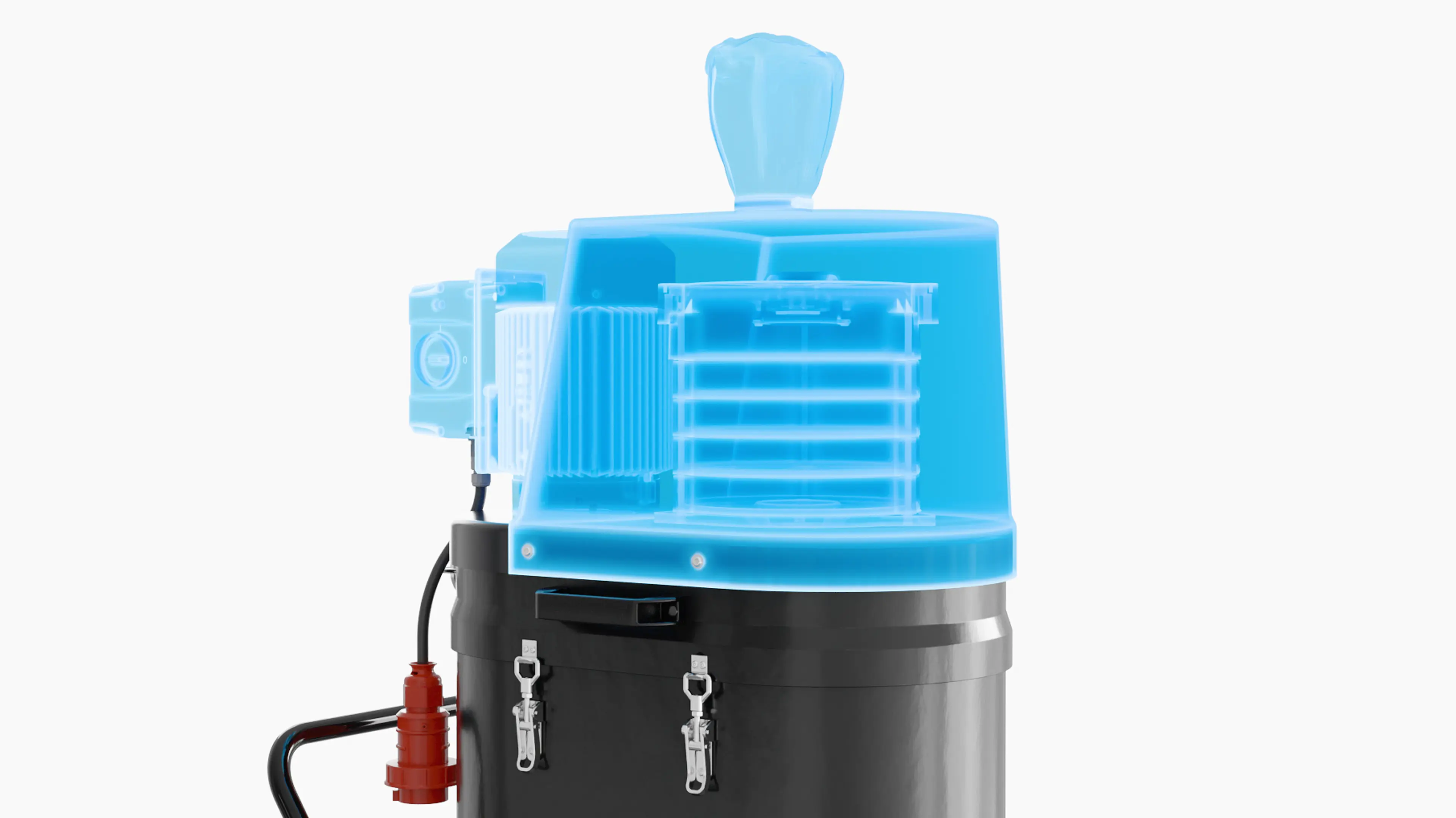 Available with or without a built-in drive. Can be integrated as a standalone unit or as a passive wet separator into existing extraction systems—depending on the process architecture.